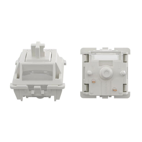 Gateron Smoothie Keyboard Switches - 40gf White 5-Pin Factory Pre-lubed Switches (36PCS)