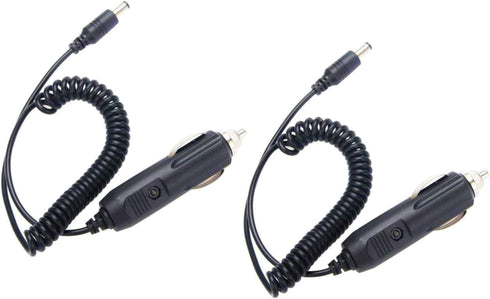 BAOFENG UV-5R Car Charger Cable (2 Pack) for UV-82, UV-9R, DM-1801, UVb2 Plus, BF-888S - DC 12-24V Travel Charger.