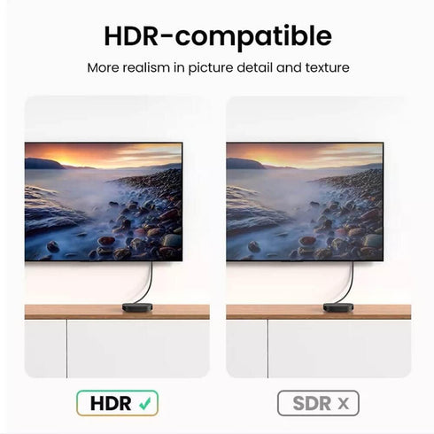 Cmple High Speed HDMI Cable, 15 ft, 4k@60Hz Ultra Thin HDMI 2.0, ARC, 3D, Flexible