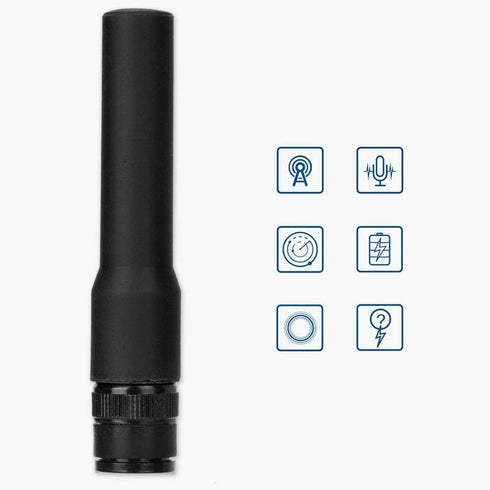 Yoidesu 144/430MHz Radio Antenna BNC Male Silicone Soft Dual Band Mobile Ham Radio Short Antenna for Series Series