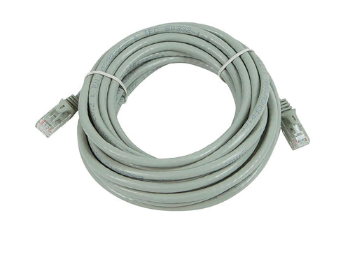Monoprice Cat6 Ethernet Cable, 25ft Gray, UTP 24AWG 550MHz, Snagless RJ45, Pack of 1