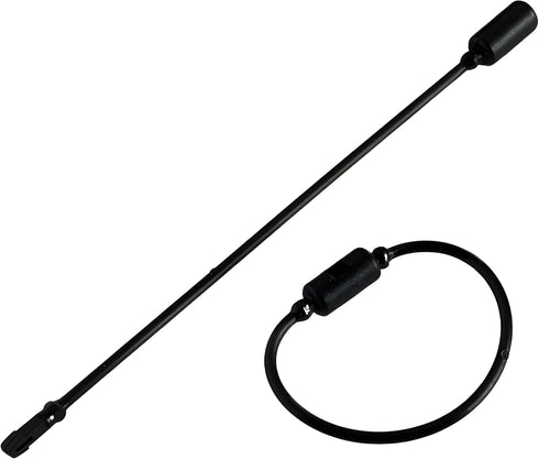 50 Pack Black 5 Self Locking Rings for Keys, Keychains, Cables, Luggage, Waterproof Nylon Plastic Rings