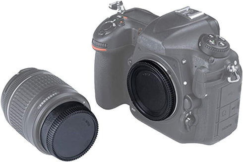 Camera Rear Lens Cap & Body Cap for Canon EOS R R6 R5 RP with RF Mount - 2+2 Pack