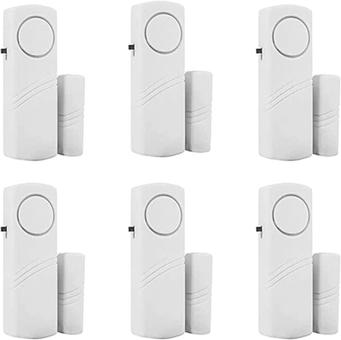 6 Pack Magnetic Sensor Alarm for Home Security System, Window Door Alarm for Kids Safety Toddler Door Open