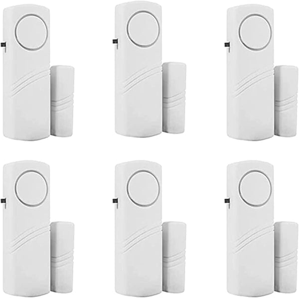 6 Pack Magnetic Sensor Alarm for Home Security System, Window Door Alarm for Kids Safety Toddler Door Open