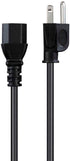 Monoprice Power Cord - NEMA 5-15P to IEC 60320 C13, 18AWG, 8ft, Black