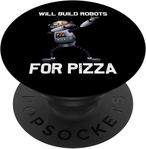 Funny Robot PopSockets Swappable PopGrip for Men and Women in Robotics Technology