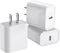 3Pack iPhone 15 Charge Block, USB C Charger Adapter, 20W Power Delivery Fast Charging Block for iPhone 15/14/13