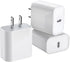 3Pack iPhone 15 Charge Block, USB C Charger Adapter, 20W Power Delivery Fast Charging Block for iPhone 15/14/13