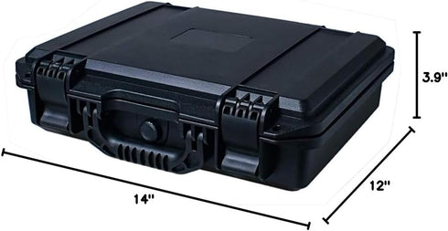Waterproof Hard Case with DIY Customizable Foam Insert, 14 x 12 x 4in