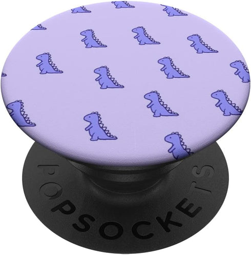 Funny & Cute Purple Dinosaur TRex in Purple for Women & Girl PopSockets Standard PopGrip