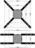 IFCASE 32 55 inch 200x200mm 400x400mm 300x300mm (2.0) Steel Adapter Bracket Convert for Screens to LCD LED TV VESA
