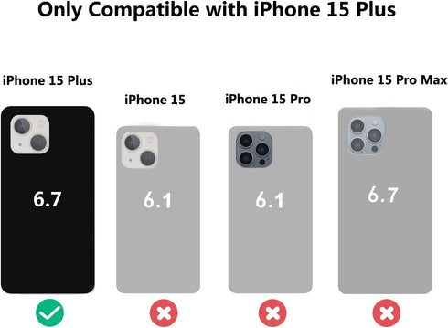 Tuokiou for iPhone 15 Plus Case,Clear Protective Card Slot Case,Slim Fit Drop Resistant Soft TPU Wallet Case with Bumper,Cute Card Holder Pocket Case for iPhone 15 Plus 6.7 inch (Clear)