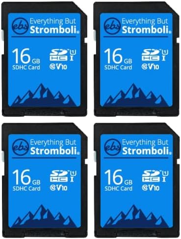 Everything But Stromboli 4 Pack 16GB SD Card for Browning Trail Camera Dark Ops, Recon