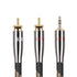 SKW Audiophile Ultra-high Purity Copper Audio Cable - 3.5mm Male to 2 RCA Male Audio Auxiliary Stereo Y Splitter