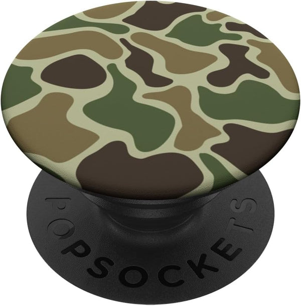 Ozark Timber Deep Woods Vintage Duck Camo Classic Hunting PopSockets Standard PopGrip