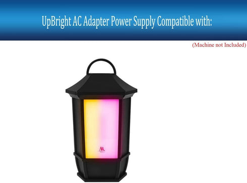 UpBright 12V AC/DC Adapter Compatible with AR Acoustic Research AWSF9R AWSF9RBK VIXAWSF9R Portable Outdoor Wireless Speaker LED Flickering Flame Light DC12V 12VDC Power Supply Cord Battery Charger PSU
