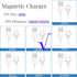 Magnetic USB DC Charger Cable Replacement, 31.4Inch Long- 6mm/0.24'', for Adult Toys/Vibrators/Facial Cleanser/Electric