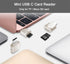 Mepsies 17/16/15, Micro SD Card Reader, USB C to SD Card Reader, Type C TF Memory Card Reader with USB C to USB