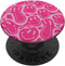 Aesthetic Trippy Pink Liquid Swirl Dripping Smile Face PopSockets Standard PopGrip