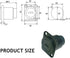 PENGLIN 5PCS USB 3.1 Type C Panel Mount Coupler, USB C Pass Through Connector, Female to Female Bulkhead Extension