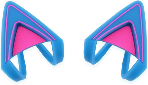 Glow in Dark Silicone Cat Kitty Ears, Lovely Fluorescent Cat Ears for Bose/Razer/HyperX/Corsair/SteelSeries