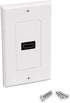 TENINYU Single HDMI Wall Plate (1 Port) - 4K UHD, ARC, Ethernet Pass-Thru Support (1-Gang) White