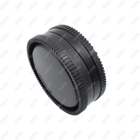 Body Cap + Rear Lens Cap Cover for Sony Alpha E Mount Cameras A7R V A7R IV A7R III A7R II A7R/A7 IV A7 III A7 II A7/A7C