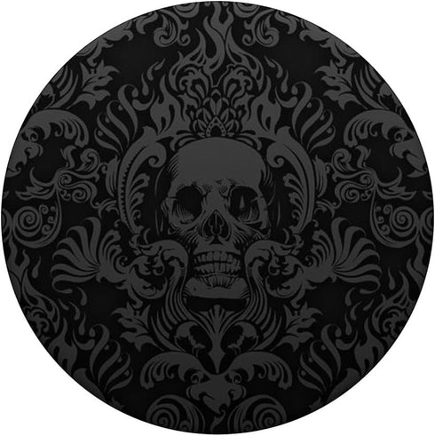 Black Skull Bones Head Skeleton Bone Goth Gothic Pattern PopSockets Standard PopGrip