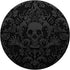 Black Skull Bones Head Skeleton Bone Goth Gothic Pattern PopSockets Standard PopGrip