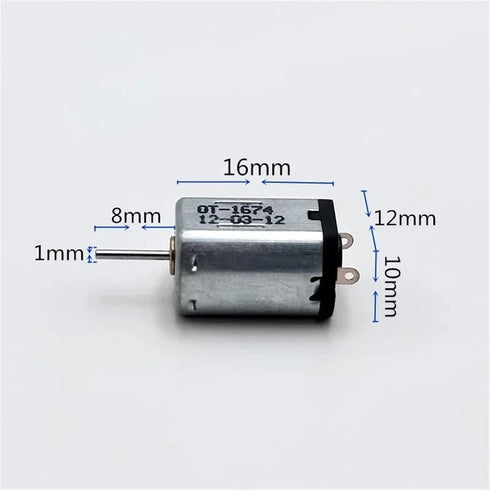 RNUDBLSK FK-N21 3.7V 31000RPM 10mm*12mm Motor DC High Speed Electric Motor Strong Magnetic Cooling Hole DIY RC Toy Car