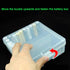 Fielect 100 x AA Battery Storage Case Holder, Transparent Organizer Box