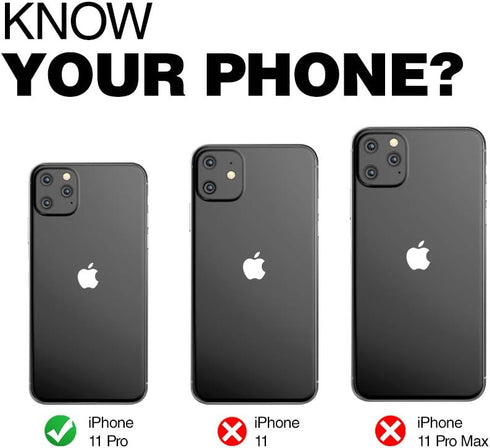 Encased iPhone 11 Pro Belt Clip Case - Ultra Slim Protective Clear Back Cover with Holster