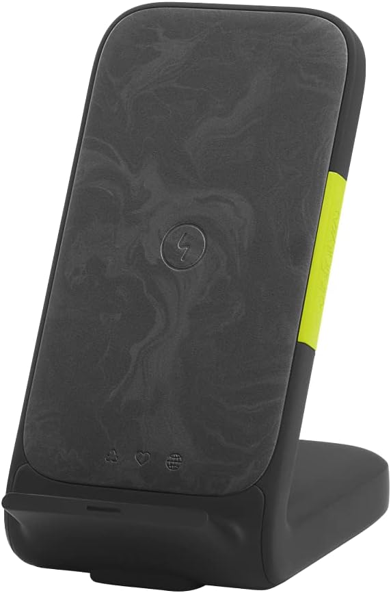 InstantStation 33W PD USB-C and USB-A Compact Fast Charging Wireless Charger Stand (Black)