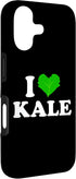 I Love Kale 17 I Heart Kale Brassica Green Leaf Salad Veg Vegan Garden Farm Case for iPhone