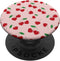 Funny Cute Pink Smiling Cherry Hearts Pattern PopSockets Standard PopGrip for Girls