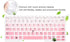 Dell Keyboard Cover Skin for Latitude 5480 5490 7490, E3340 E7450 E7470 E5450 E5470 E5491 E7480, Ombre Pink (US Layout)