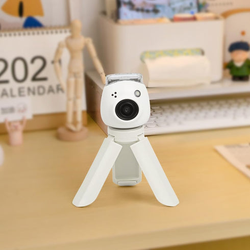 MUZIRI KINOKOO Mini Tripod for Fuji Instax Pal with 1/4 Inch Screw, Compatible for Polaroid PAL/EVO/70 - White