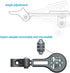 Out Front Bike Stem Handlebar Combo Mount for Garmin Edge, Wahoo, Bryton, Stages, Compatible with Colnago
