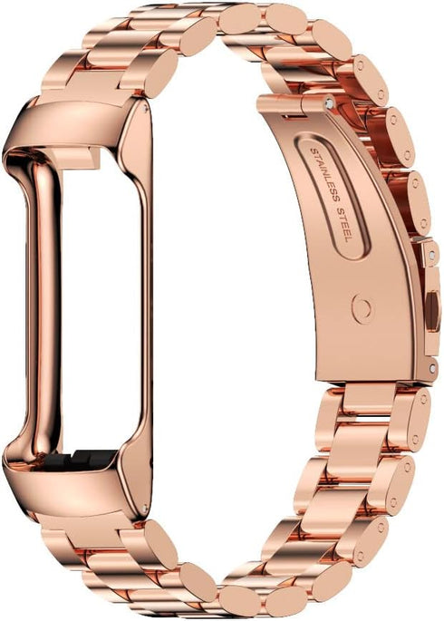MIJOBS Strap for Fitbit Inspire 2, Stainless Steel Metal Band Replacement Wristbands Waterproof Bracelet Accessories for Inspire 2 Women Men