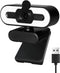 Yoidesu Webcam for PC, 1080P HD Webcam with Adjustable Ring Light and Microphone,
