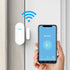 WiFi Door and Window Sensors, Tuya Smart Alarm with Free Notification APP Control, 1-Pack