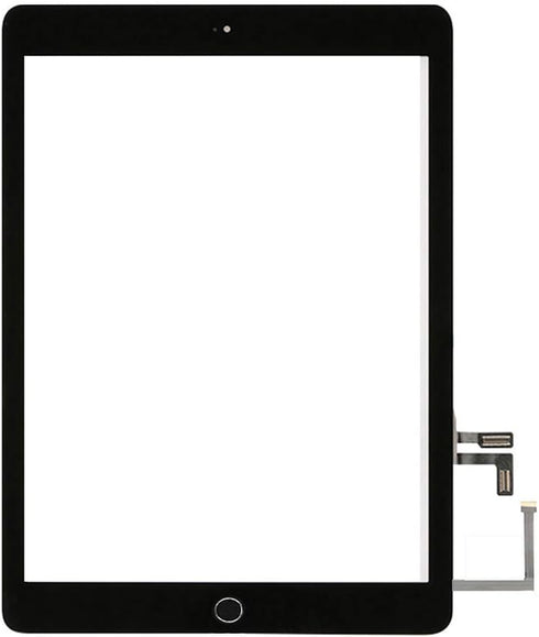 Touch Screen Digitizer Assembly Replacement for Black iPad 5 2017 9.7 inch (A1822, A1823) with Home Button