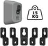 Speaker Wall Mount Brackets - Slim Satellite Design, Heavy Duty for Bose & Most Brands, 5 Pack, Black