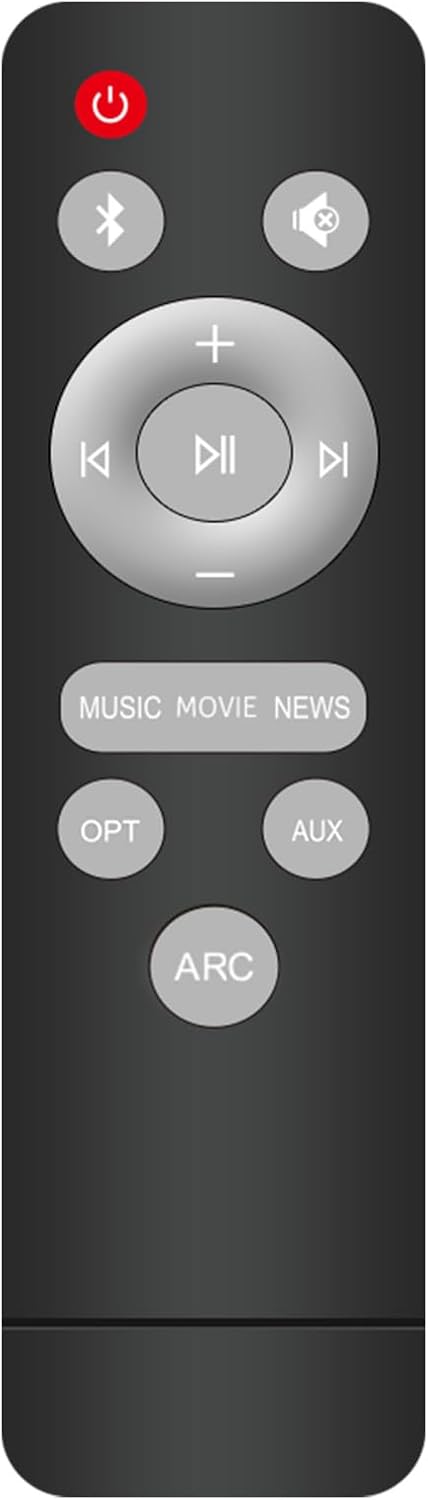 Assistrust Remote Control for KY-8000 and KY-2023 TV Soundbar