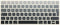 HRH Silicone Keyboard Cover Skin Protector for Magic Wireless Keyboard MLA22LL/A (A1644, 2015 Released), Ombre Grey,