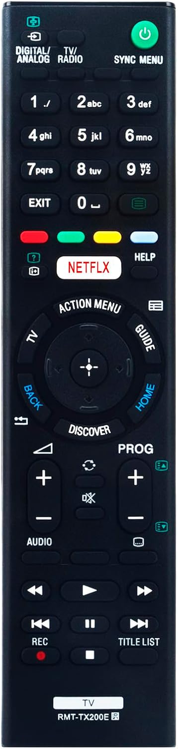 New RMT-TX200E Remote for Sony Bravia TV Models KD-65XD7505, KD-55XD7005, KD-49XD7005, and more
