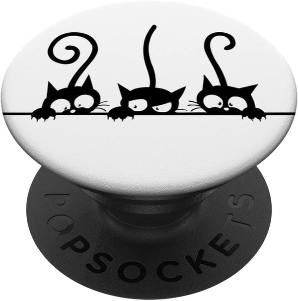 Kitty Cat Pop Socket for Phone, Cute Kitten PopSockets Standard PopGrip