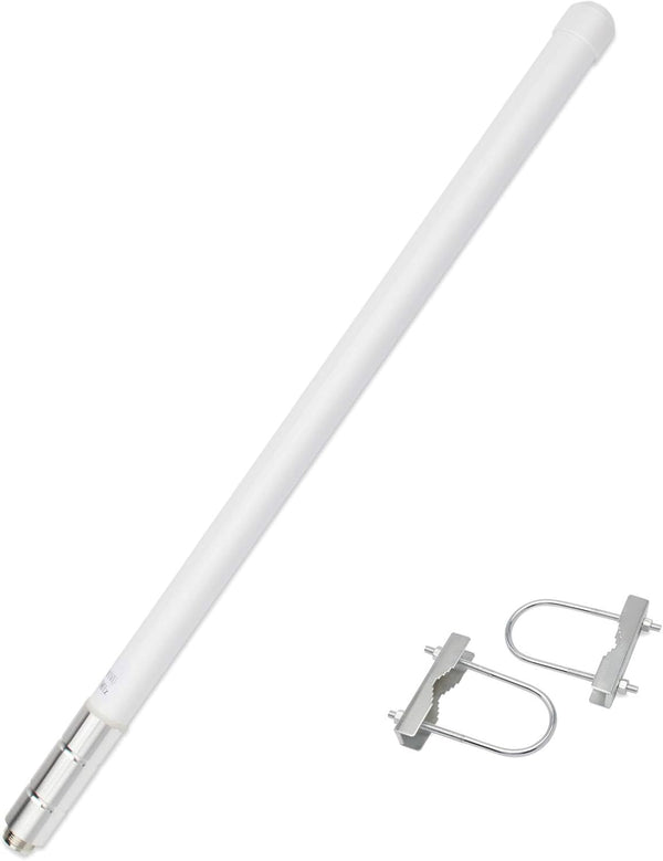 UAYESOK UHF Fiberglass Mobile Radio Antenna, 400-470mhz GMRS Base Antenna, 17 inches SO239