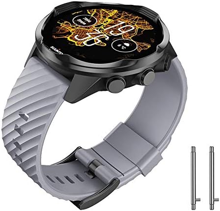 NotoCity Soft Silicone Band Compatible with Suunto 7/Suunto 9, Replacement Wristband for Sports Watch
